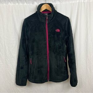The North Face black Full Zip fuzzy Fleece Jacket Women’s Large.